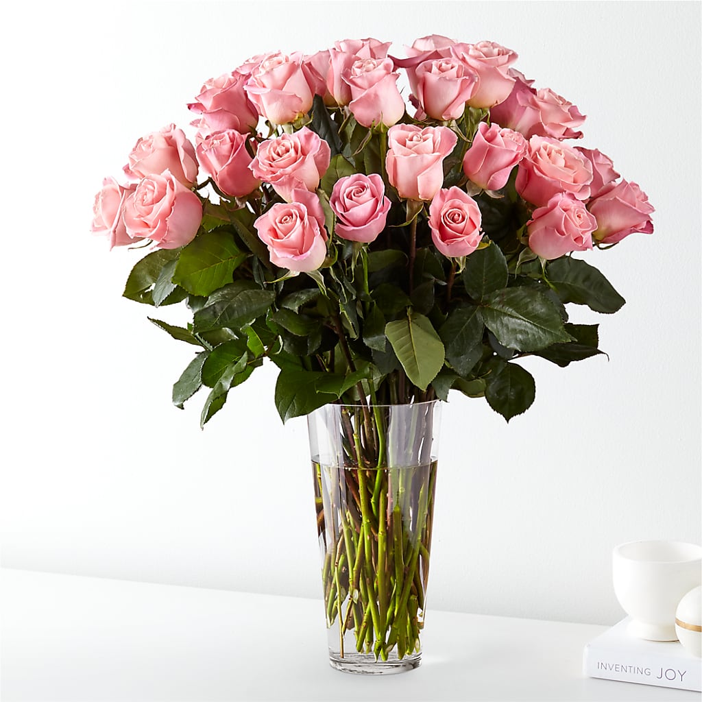 Long Stem Pink Rose Bouquet – CANDY'S CREATIONS, Hermitage MO