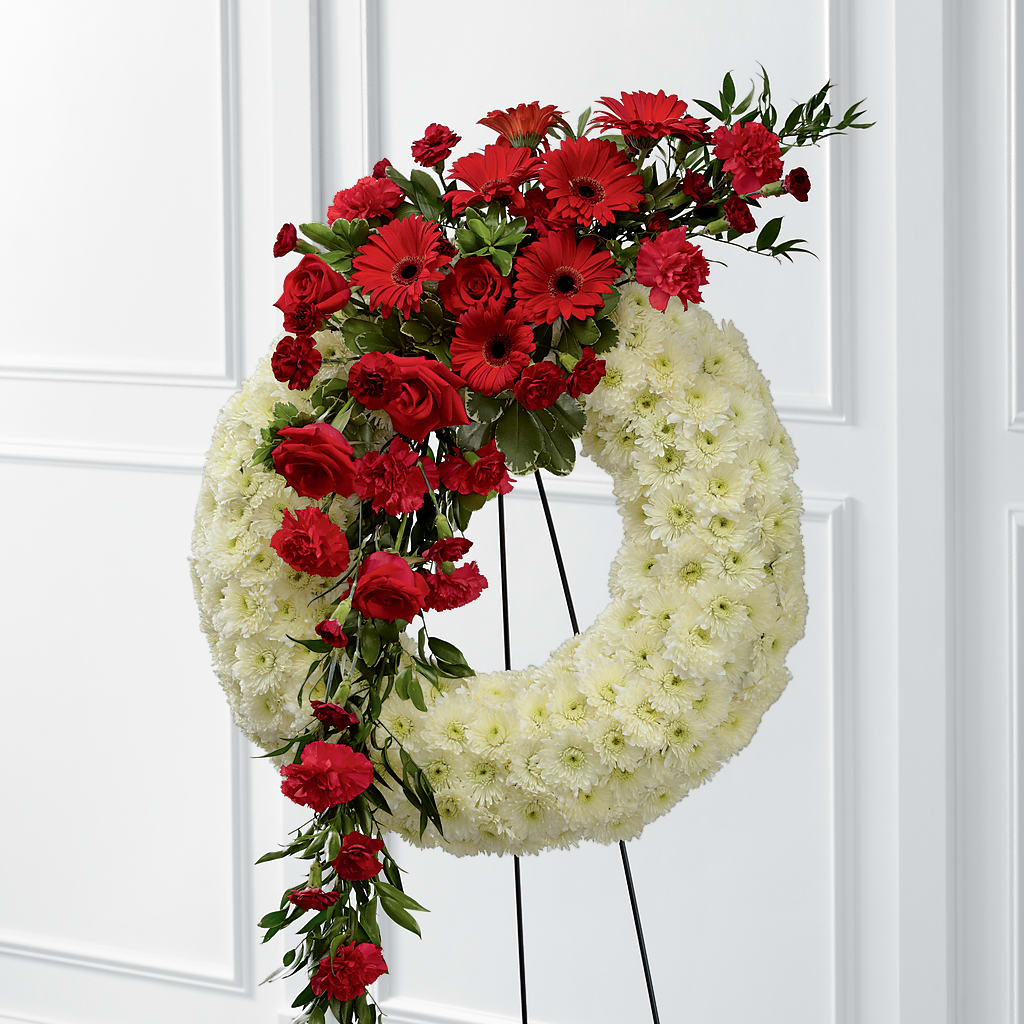 Graceful Tribute Wreath – CANDY'S CREATIONS, Hermitage MO