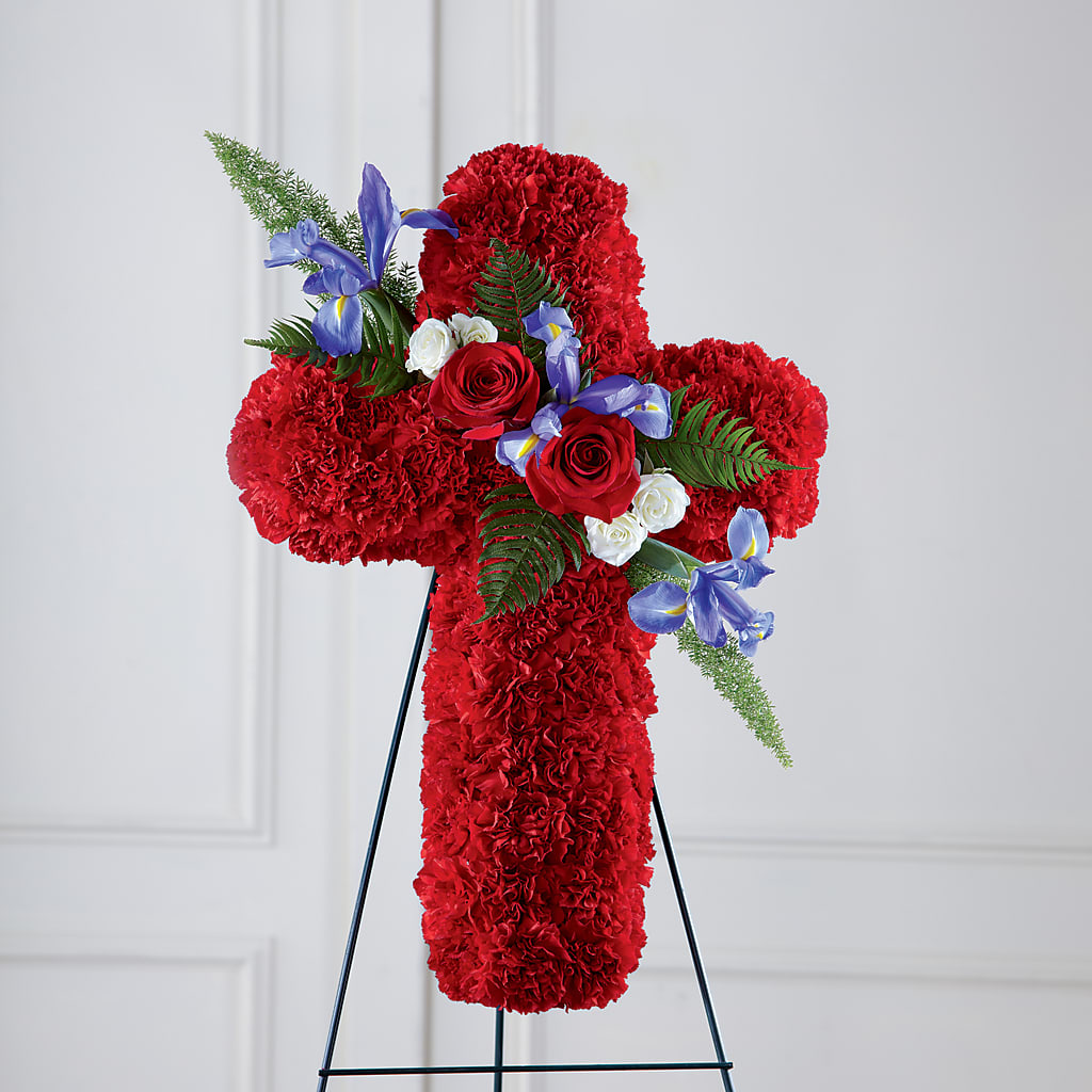 Faithful Hero Floral Cross – CANDY'S CREATIONS, Hermitage MO