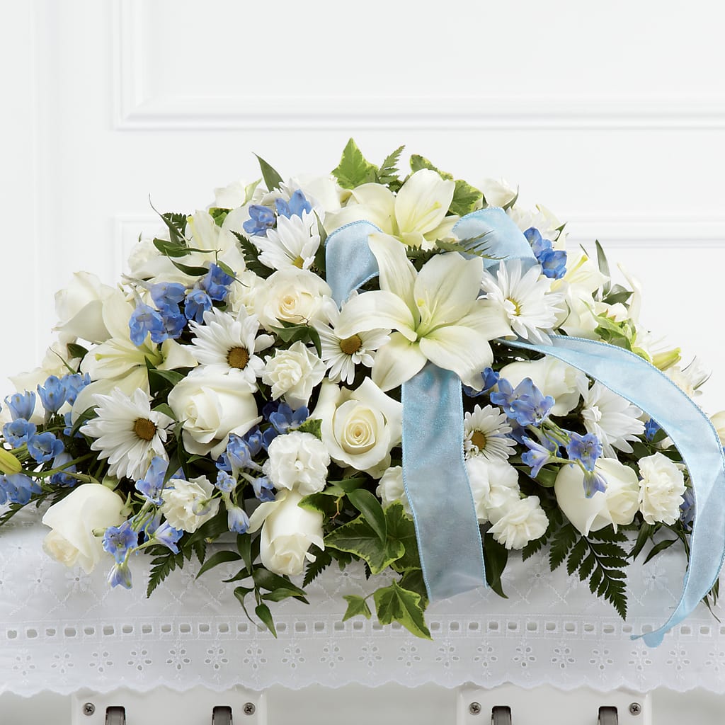 Tender Treasure Casket Spray – CANDY'S CREATIONS, Hermitage MO
