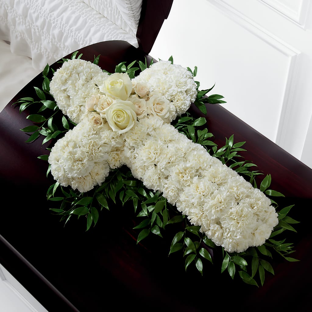 Peaceful Memories Casket Spray (Standard) – CANDY'S CREATIONS, Hermitage MO