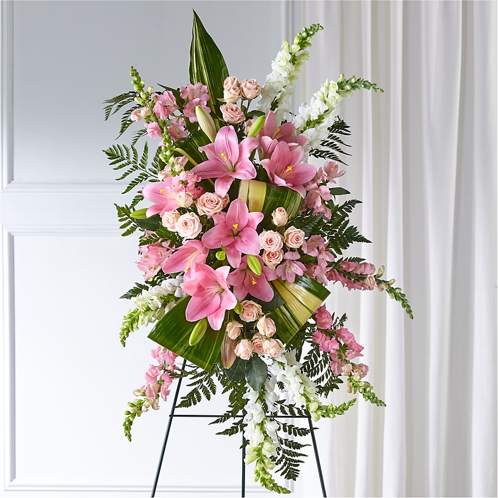 Elegant Embrace Standing Spray – CANDY'S CREATIONS, Hermitage MO