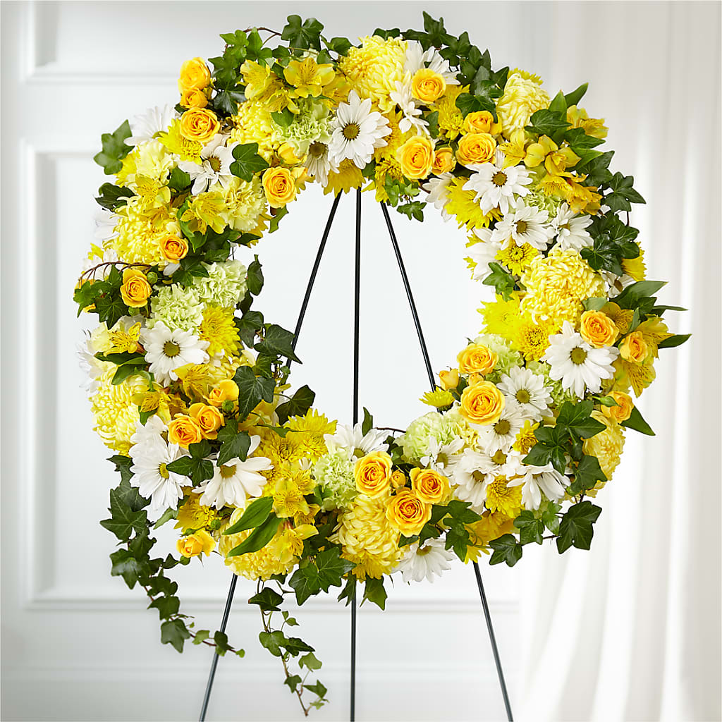 Golden Remembrance Wreath – CANDY'S CREATIONS, Hermitage MO