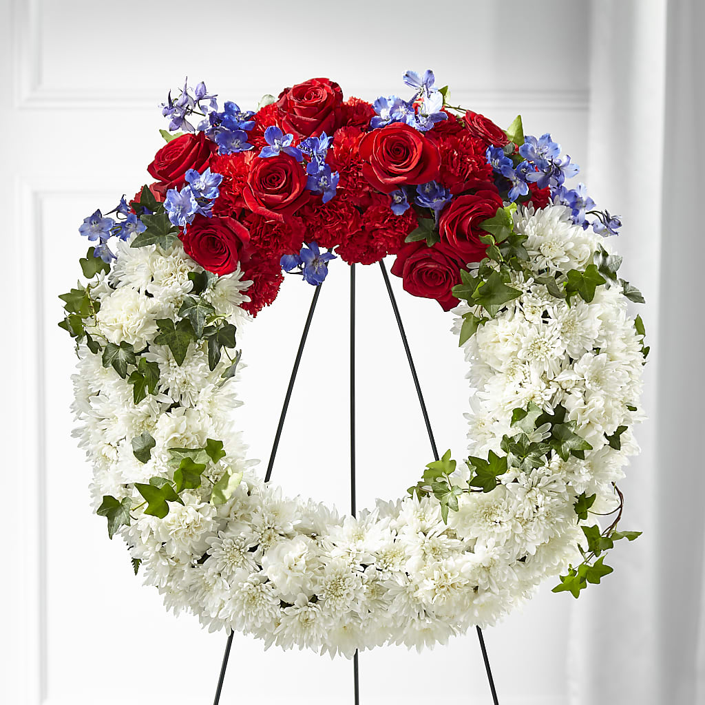 Patriotic Passion Wreath – CANDY'S CREATIONS, Hermitage MO
