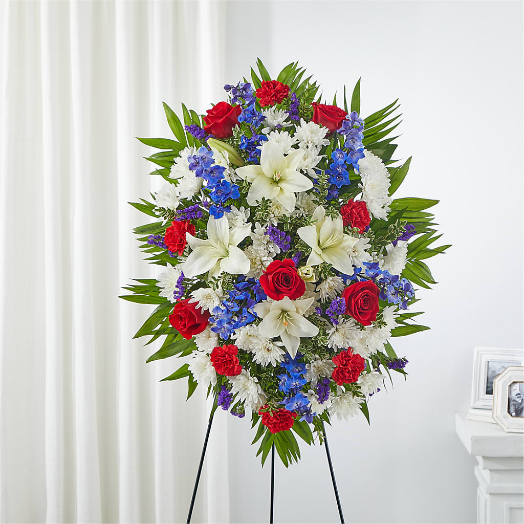Cherished Service Standing Spray – CANDY'S CREATIONS, Hermitage MO