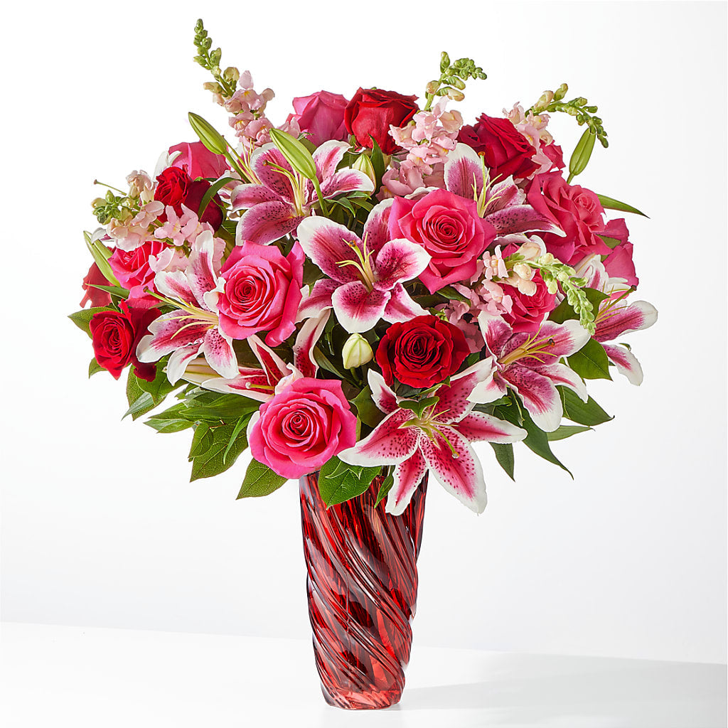 Always You Bouquet with Luxe Swirl Vase – CANDY'S CREATIONS, Hermitage MO
