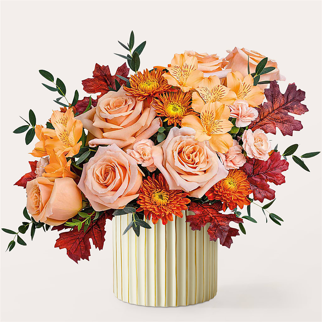 Spiced Latte Bouquet with Ivory Vase – CANDY'S CREATIONS, Hermitage MO