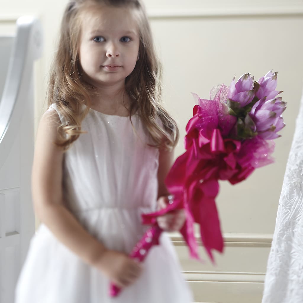 Sparkle Pink Flower Girl Bouquet – CANDY'S CREATIONS, Hermitage MO