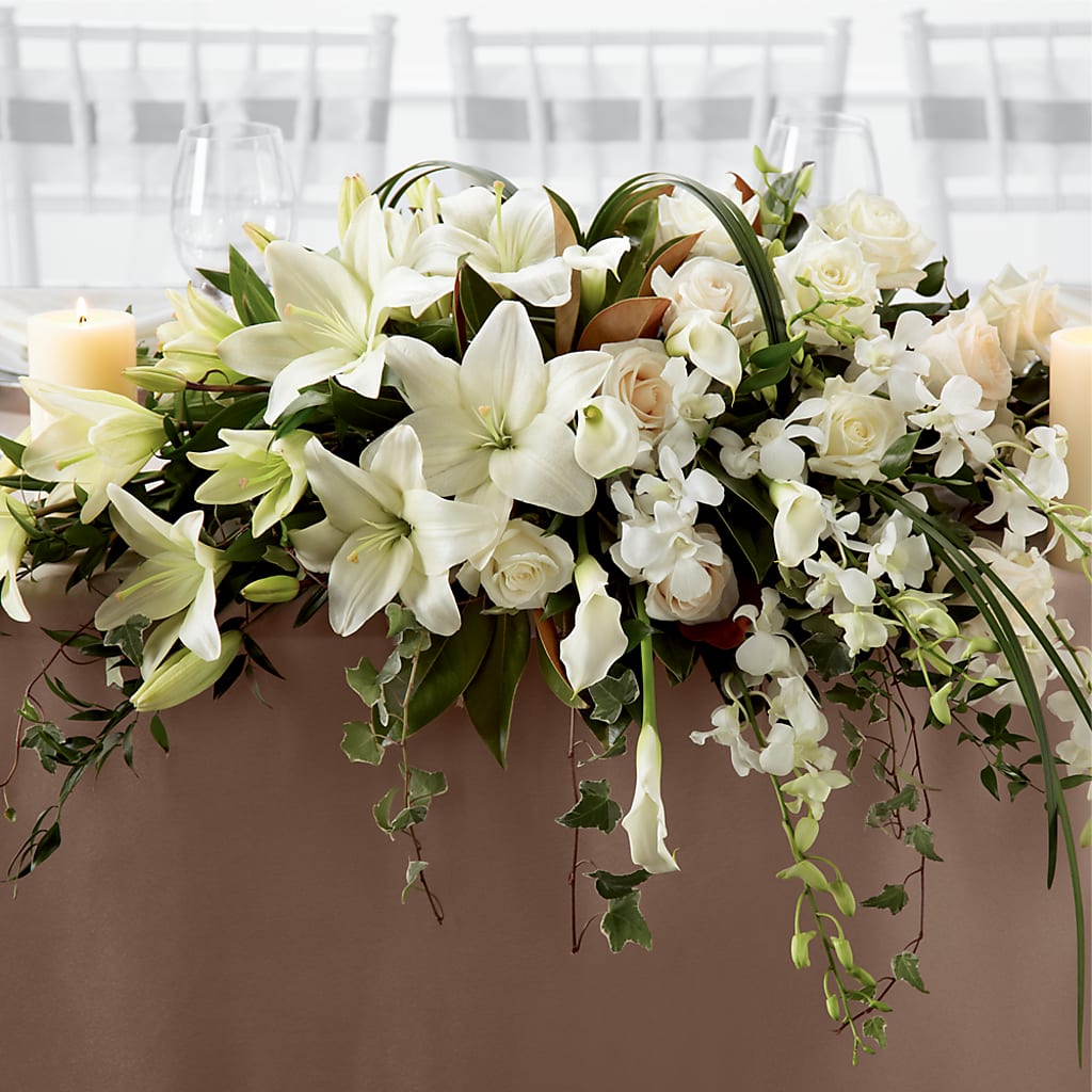 White Linen Arrangement – CANDY'S CREATIONS, Hermitage MO