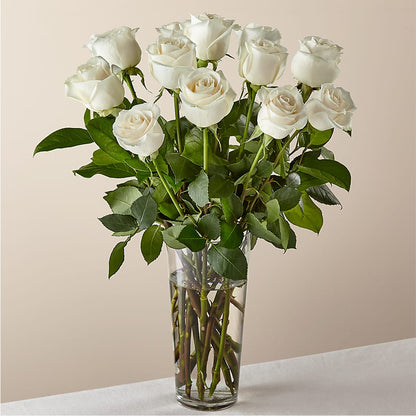 Long Stem White Rose Bouquet – CANDY'S CREATIONS, Hermitage MO