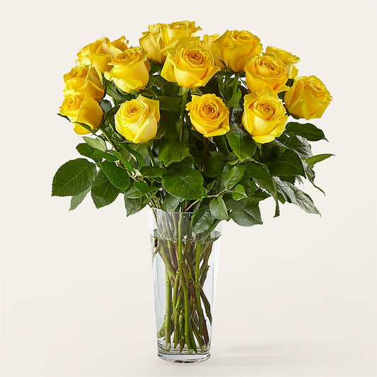 Long Stem Yellow Rose Bouquet – CANDY'S CREATIONS, Hermitage MO
