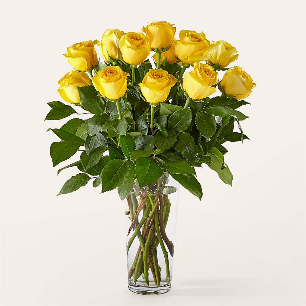 Long Stem Yellow Rose Bouquet – CANDY'S CREATIONS, Hermitage MO