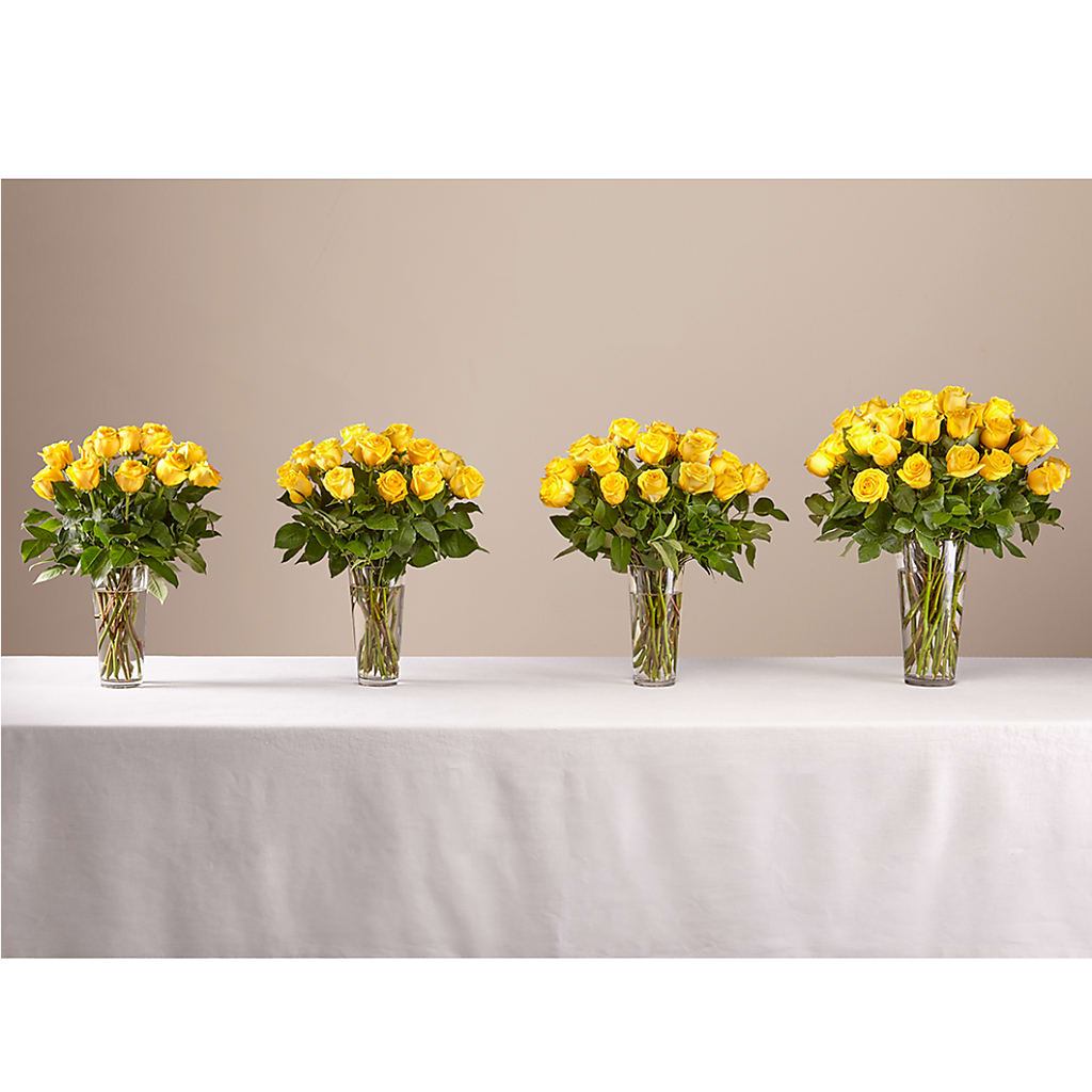 Long Stem Yellow Rose Bouquet – CANDY'S CREATIONS, Hermitage MO