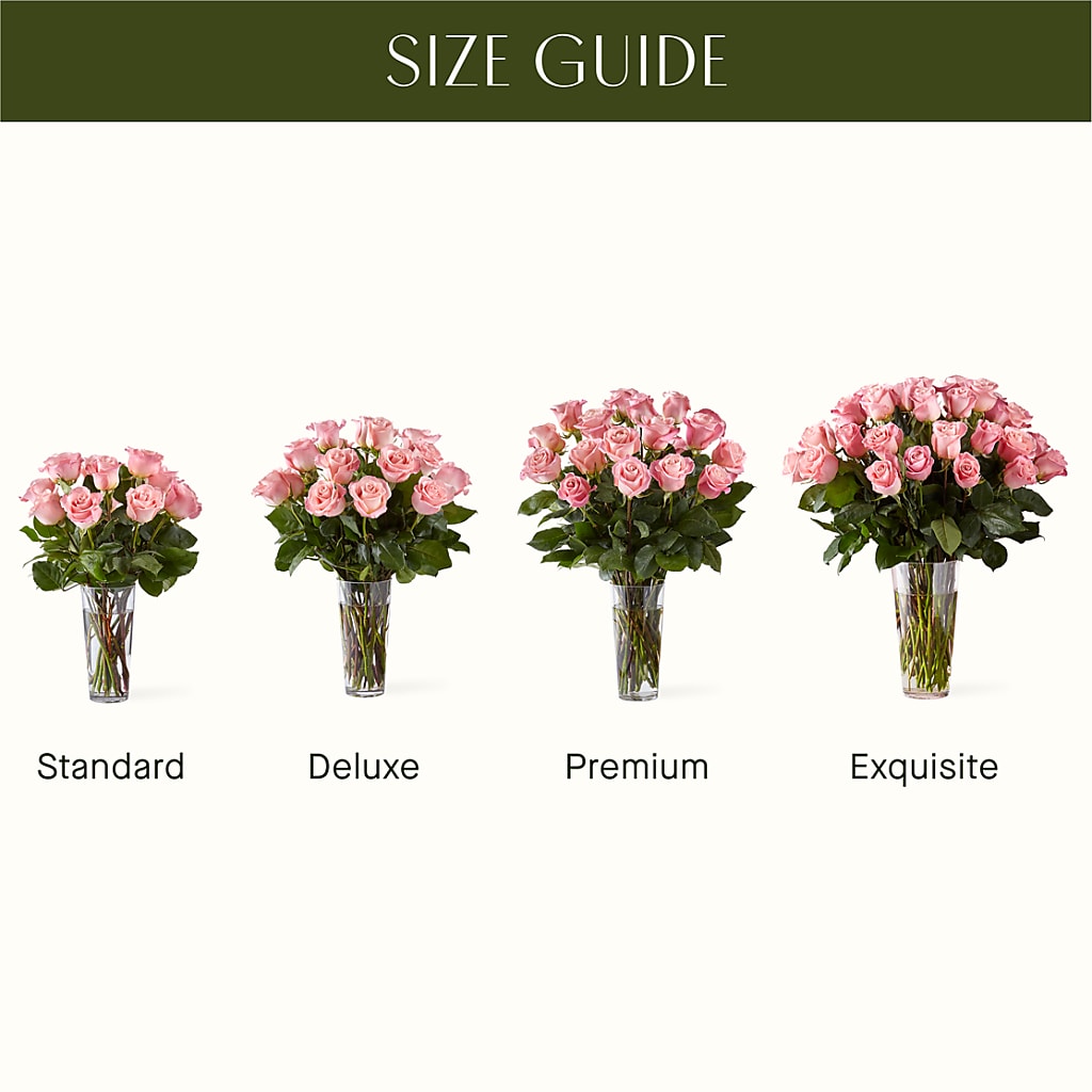 Long Stem Pink Rose Bouquet – CANDY'S CREATIONS, Hermitage MO