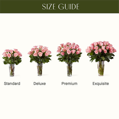 Long Stem Pink Rose Bouquet – CANDY'S CREATIONS, Hermitage MO