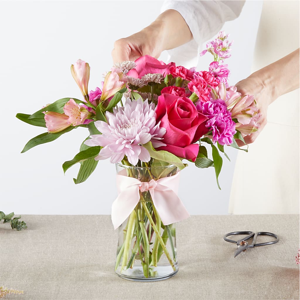 Pink Ribbon - A Florist Original – CANDY'S CREATIONS, Hermitage MO