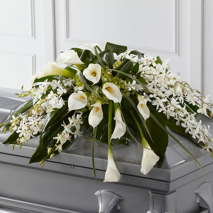 Angel Wings Casket Spray – CANDY'S CREATIONS, Hermitage MO