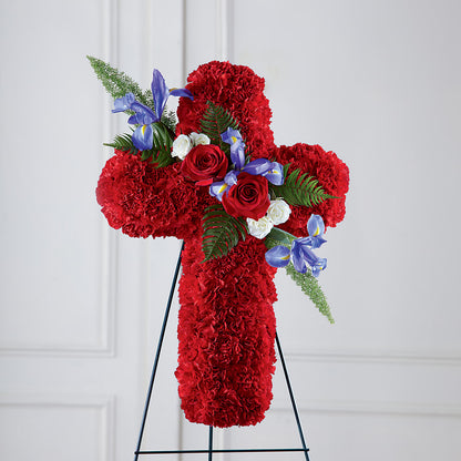 Faithful Hero Floral Cross – CANDY'S CREATIONS, Hermitage MO
