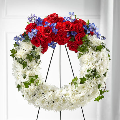 Patriotic Passion Wreath – CANDY'S CREATIONS, Hermitage MO
