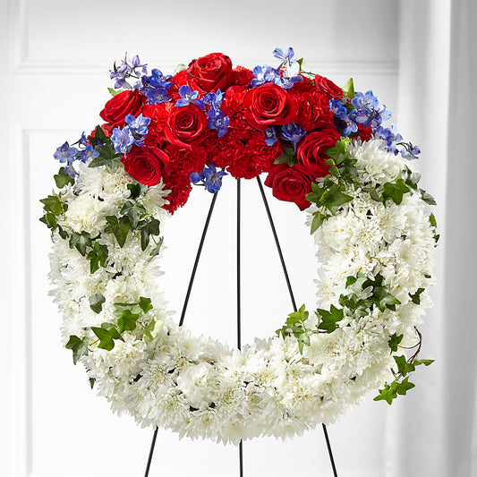 Patriotic Passion Wreath – CANDY'S CREATIONS, Hermitage MO