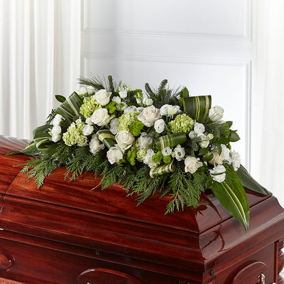 Hopeful Gesture Casket Spray – CANDY'S CREATIONS, Hermitage MO