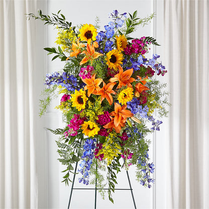Sunlit Memories Standing Spray (Standard) – CANDY'S CREATIONS, Hermitage MO