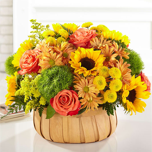 Harvest Sunflower Basket – CANDY'S CREATIONS, Hermitage MO