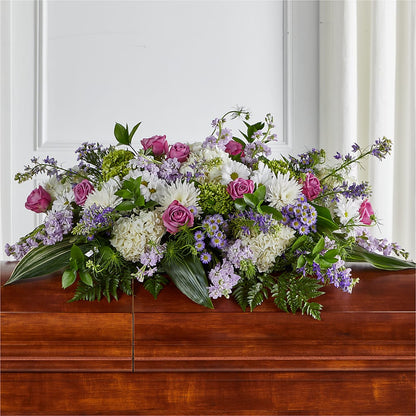 Meadows of Serenity Casket Spray – CANDY'S CREATIONS, Hermitage MO