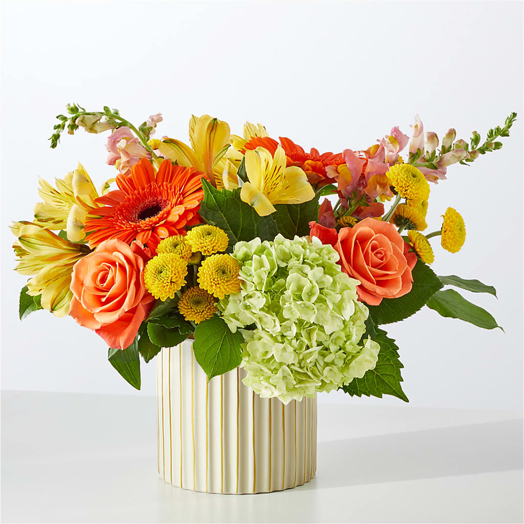 Autumn Sunshine Bouquet with Ivory Vase – CANDY'S CREATIONS, Hermitage MO