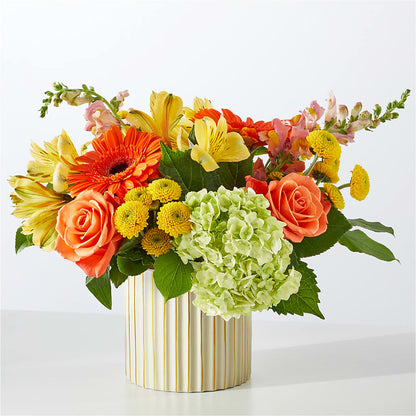 Autumn Sunshine Bouquet with Ivory Vase – CANDY'S CREATIONS, Hermitage MO