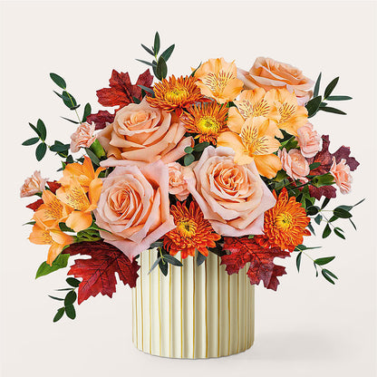 Spiced Latte Bouquet with Ivory Vase – CANDY'S CREATIONS, Hermitage MO