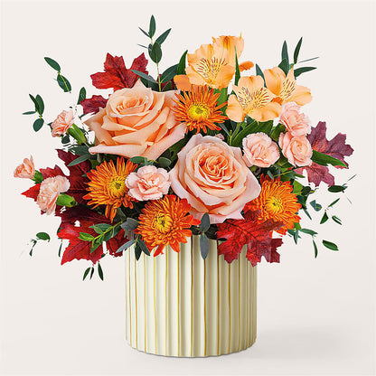 Spiced Latte Bouquet with Ivory Vase – CANDY'S CREATIONS, Hermitage MO