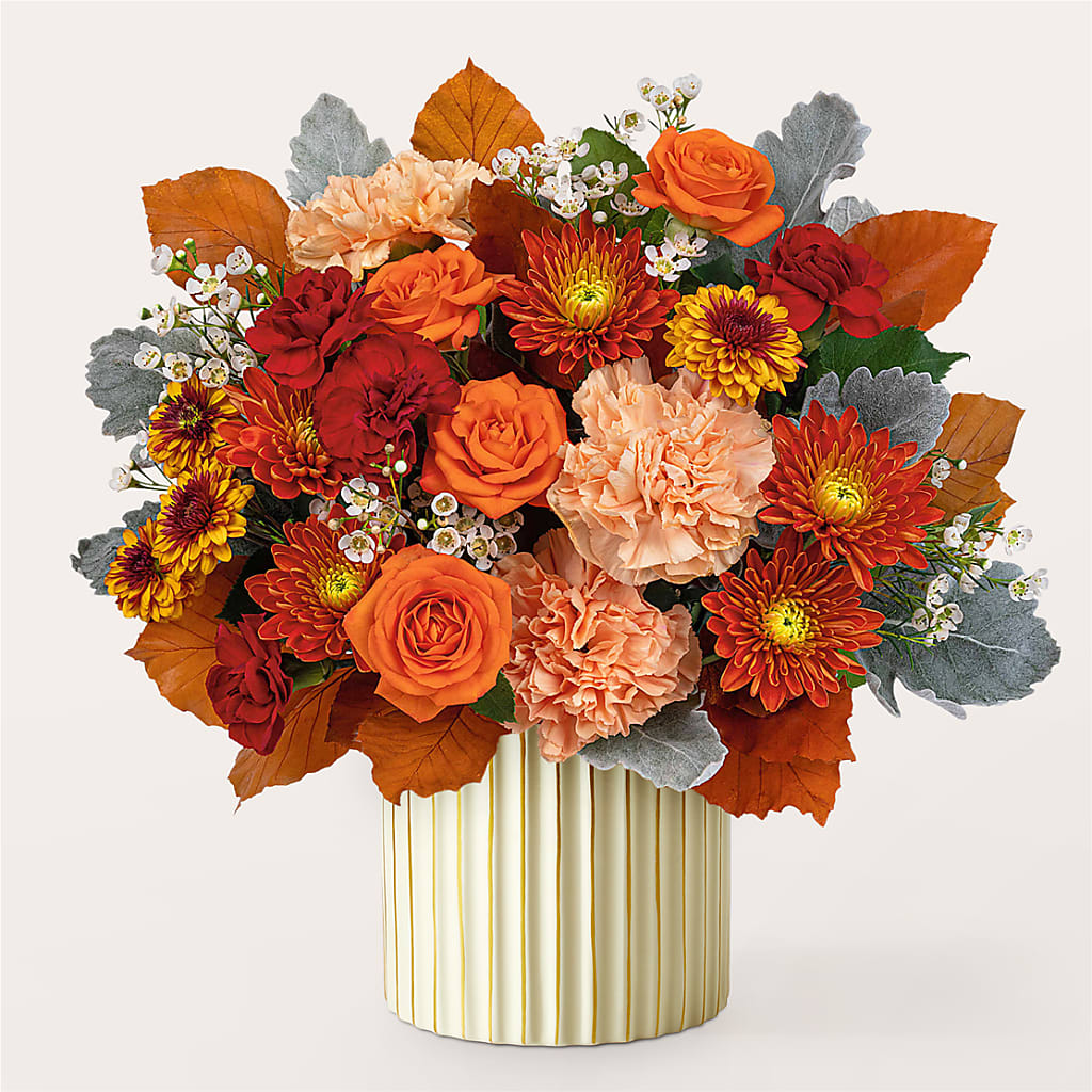 Merlot Bouquet with Ivory Vase – CANDY'S CREATIONS, Hermitage MO