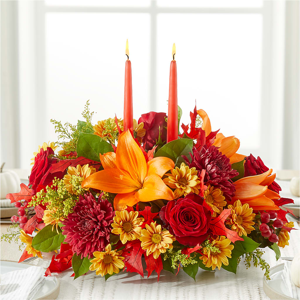 Autumn's Embrace Centerpiece – CANDY'S CREATIONS, Hermitage MO