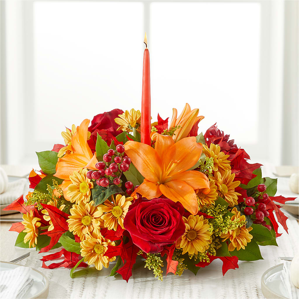 Autumn's Embrace Centerpiece – CANDY'S CREATIONS, Hermitage MO