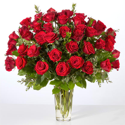 Forever Yours Fifty Stem Red Rose Bouquet – CANDY'S CREATIONS, Hermitage MO