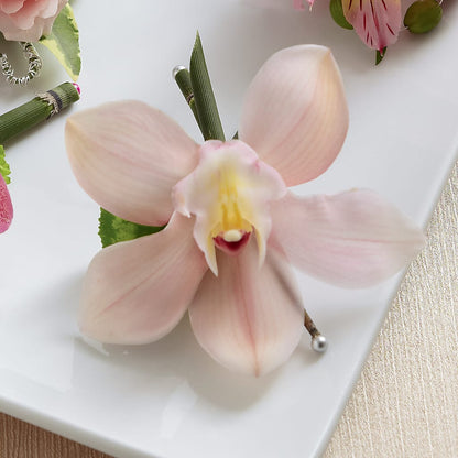 Pink Cymbidium Boutonniere – CANDY'S CREATIONS, Hermitage MO