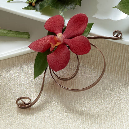 Red Mokara Boutonniere – CANDY'S CREATIONS, Hermitage MO